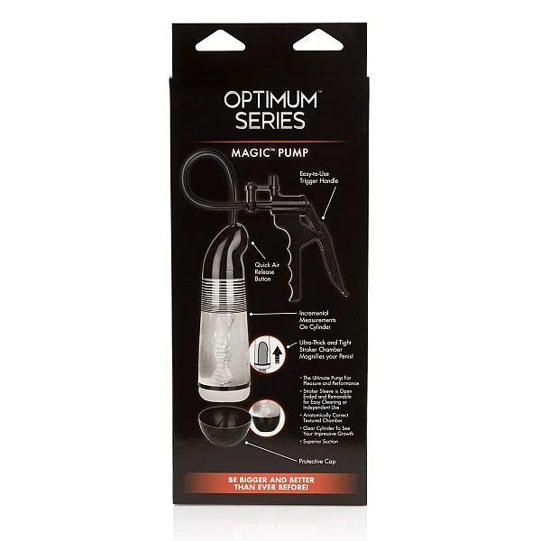 Magic Pump - Zwart van het merk Optimum Series - Penispompen - online bestellen bij Masculum.nl. De discrete online seks-toys en erotisch heren ondergoed winkel voor gay & hetero mannen.