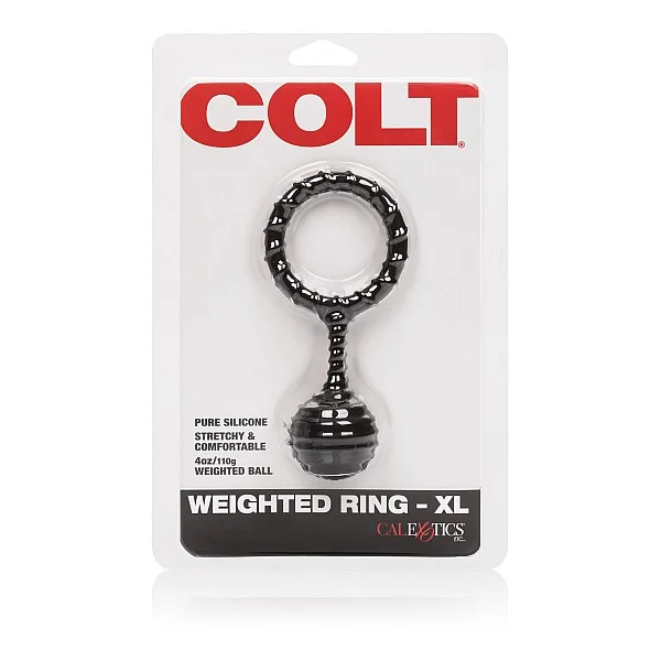 COLT Weighted Ring - XL - Zwart van het merk Colt Gear - Cockringen - online kopen bij Masculum.nl. De discrete online seks-toys en erotisch heren ondergoed winkel voor gay & hetero mannen.