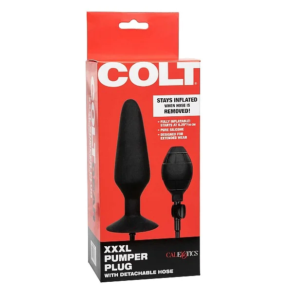 COLT XXXL Pumper Plug - Zwart van het merk Colt Gear - Opblaasbare Dildo's - online kopen bij Masculum.nl. De discrete online seks-toys en erotisch heren ondergoed winkel voor gay & hetero mannen.