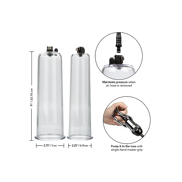 Maximum Results Pump Set - Transparant van het merk Optimum Series - Penispompen - online kopen bij Masculum.nl. De discrete online seks-toys en erotisch heren ondergoed winkel voor gay & hetero mannen.