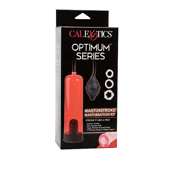 Nick Manning Masturbation Kit - Rood van het merk Optimum Series - Penispompen - online bestellen bij Masculum.nl. De discrete online seks-toys en erotisch heren ondergoed winkel voor gay & hetero mannen.