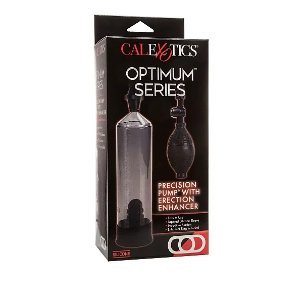 Precision Pump With Enhancer - Zwart van het merk Optimum Series - Penispompen - online kopen bij Masculum.nl. De discrete online seks-toys en erotisch heren ondergoed winkel voor gay & hetero mannen.