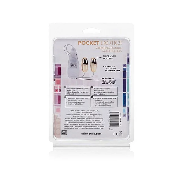 Vibrating Bullets - Goud van het merk Pocket Exotics - Vibrerende Eitjes - online kopen bij Masculum.nl. De discrete online seks-toys en erotisch heren ondergoed winkel voor gay & hetero mannen.