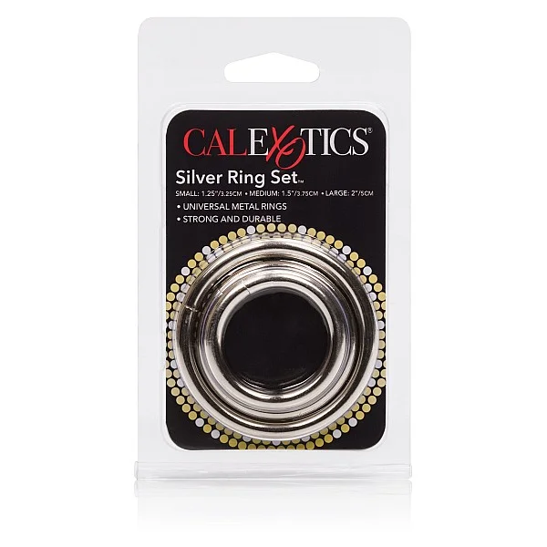 Silver Ring - 3 Piece Set - Zilver van het merk Rings - Cockringen - online bestellen bij Masculum.nl. De discrete online seks-toys en erotisch heren ondergoed winkel voor gay & hetero mannen.