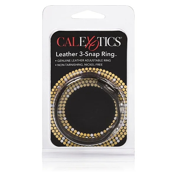 Leather 3-Snap Ring - Zwart van het merk Rings - Cockringen - online kopen bij Masculum.nl. De discrete online seks-toys en erotisch heren ondergoed winkel voor gay & hetero mannen.