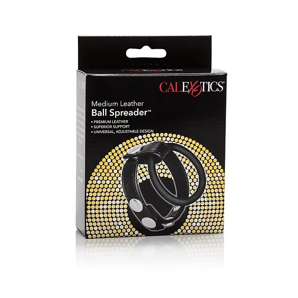 Medium Leather Ball Spreader - Zwart van het merk Rings - Cockringen - online kopen bij Masculum.nl. De discrete online seks-toys en erotisch heren ondergoed winkel voor gay & hetero mannen.