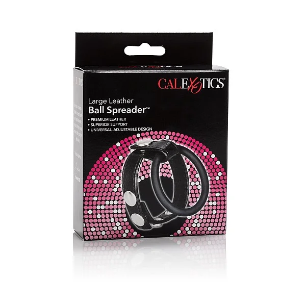Large Leather Ball Spreader - Zwart van het merk Rings - Cockringen - online kopen bij Masculum.nl. De discrete online seks-toys en erotisch heren ondergoed winkel voor gay & hetero mannen.
