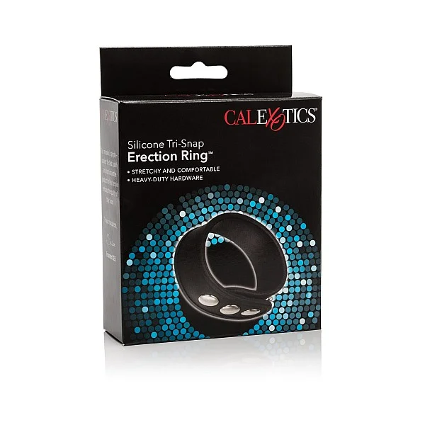 Silicone 3-Snap Erection Ring - Zwart van het merk Rings - Cockringen - online kopen bij Masculum.nl. De discrete online seks-toys en erotisch heren ondergoed winkel voor gay & hetero mannen.