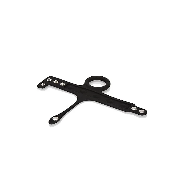 Silicone 3-Snap Ball Spreader - Zwart van het merk Rings - Cockringen - online bestellen bij Masculum.nl. De discrete online seks-toys en erotisch heren ondergoed winkel voor gay & hetero mannen.