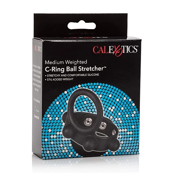 C-Ring Ball Stretcher Medium - Zwart van het merk Rings - Cockringen - online kopen bij Masculum.nl. De discrete online seks-toys en erotisch heren ondergoed winkel voor gay & hetero mannen.