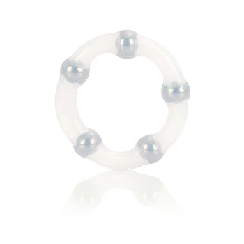 Metallic Bead Ring - Transparant