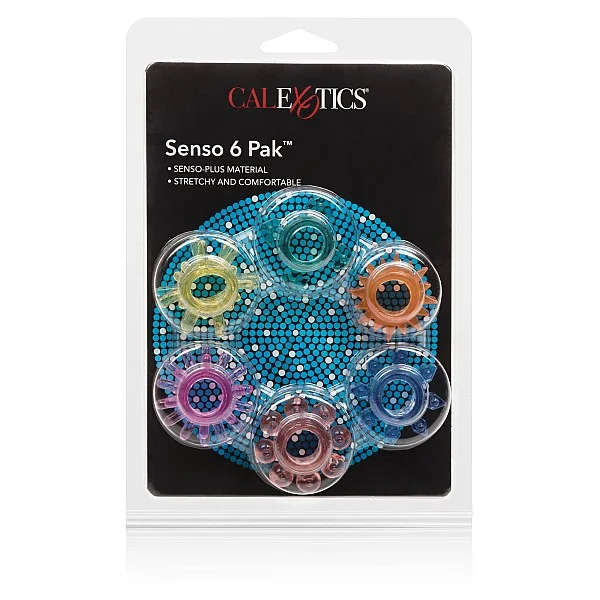 Senso 6 Pack - Meerkleurig van het merk Rings - Cockringen - online bestellen bij Masculum.nl. De discrete online seks-toys en erotisch heren ondergoed winkel voor gay & hetero mannen.