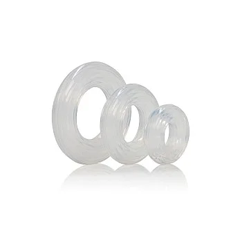 Premium Silicone Ring Set - Transparant