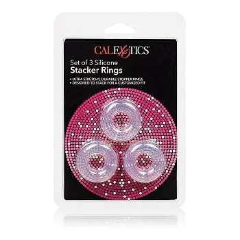3 Stacker Rings - Transparant