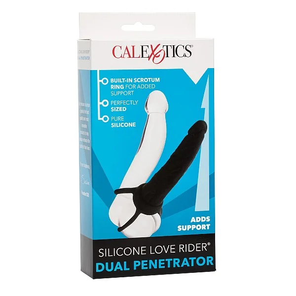 Silicone Dual Penetrator - Zwart van het merk Extensions -  - online bestellen bij Masculum.nl. De discrete online seks-toys en erotisch heren ondergoed winkel voor gay & hetero mannen.