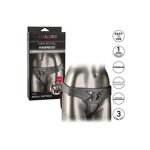 The Regal Empress - Zilver van het merk Her Royal Harness -  - online kopen bij Masculum.nl. De discrete online seks-toys en erotisch heren ondergoed winkel voor gay & hetero mannen.