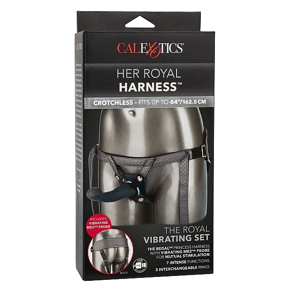 The Royal Vibrating Set - Grijs van het merk Her Royal Harness -  - online bestellen bij Masculum.nl. De discrete online seks-toys en erotisch heren ondergoed winkel voor gay & hetero mannen.