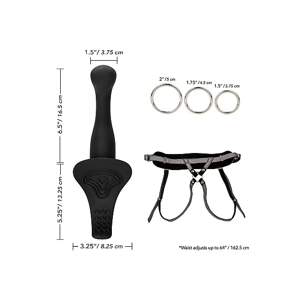 The Royal Vibrating Set - Grijs van het merk Her Royal Harness -  - online bestellen bij Masculum.nl. De discrete online seks-toys en erotisch heren ondergoed winkel voor gay & hetero mannen.