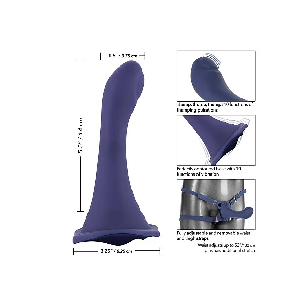Her Royal Harness Me2 Thumper - Blauw van het merk Her Royal Harness -  - online bestellen bij Masculum.nl. De discrete online seks-toys en erotisch heren ondergoed winkel voor gay & hetero mannen.