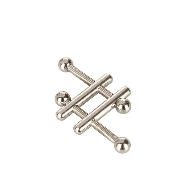 Crossbar Nipple Vices - Metaal van het merk Nipple Play - Tepelklemmen - online bestellen bij Masculum.nl. De discrete online seks-toys en erotisch heren ondergoed winkel voor gay & hetero mannen.