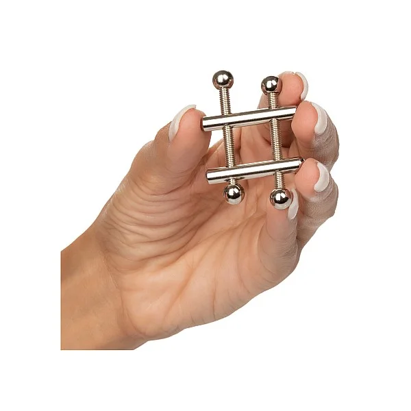 Crossbar Nipple Vices - Metaal van het merk Nipple Play - Tepelklemmen - online bestellen bij Masculum.nl. De discrete online seks-toys en erotisch heren ondergoed winkel voor gay & hetero mannen.