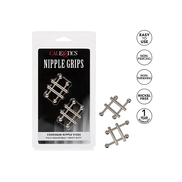 Crossbar Nipple Vices - Metaal van het merk Nipple Play - Tepelklemmen - online bestellen bij Masculum.nl. De discrete online seks-toys en erotisch heren ondergoed winkel voor gay & hetero mannen.