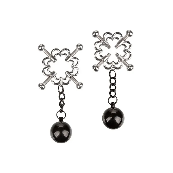 4-Point Weighted Nipple Press - Metaal van het merk Nipple Play - Tepelklemmen - online bestellen bij Masculum.nl. De discrete online seks-toys en erotisch heren ondergoed winkel voor gay & hetero mannen.
