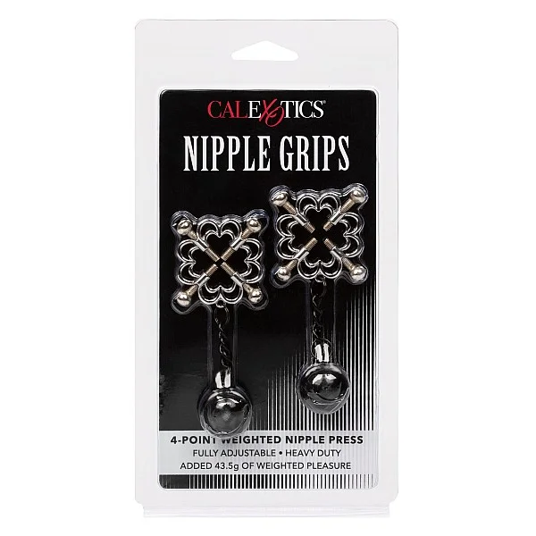 4-Point Weighted Nipple Press - Metaal van het merk Nipple Play - Tepelklemmen - online bestellen bij Masculum.nl. De discrete online seks-toys en erotisch heren ondergoed winkel voor gay & hetero mannen.