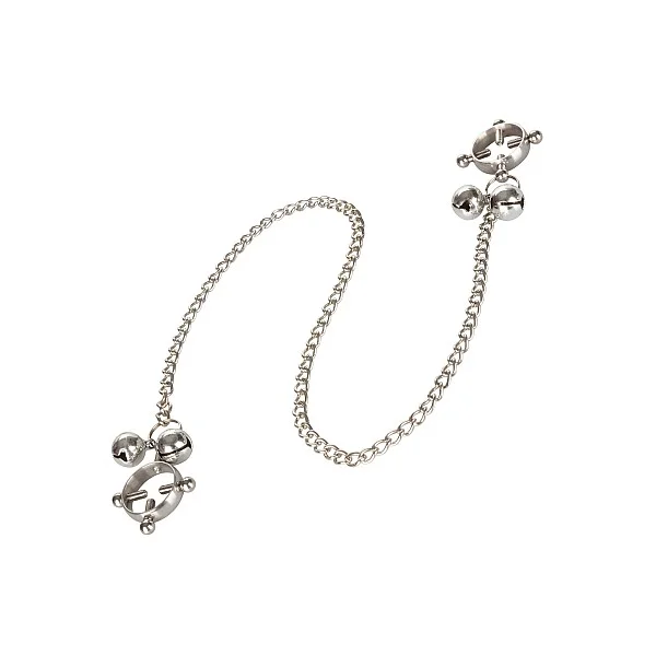 4-Point Nipple Press W Bells - Metaal van het merk Nipple Play - Tepelklemmen - online bestellen bij Masculum.nl. De discrete online seks-toys en erotisch heren ondergoed winkel voor gay & hetero mannen.