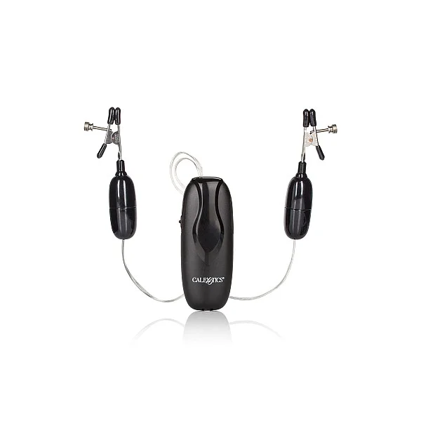 Vibrating Nipple Clamps - Zwart van het merk Nipple Play - Tepelklemmen - online kopen bij Masculum.nl. De discrete online seks-toys en erotisch heren ondergoed winkel voor gay & hetero mannen.