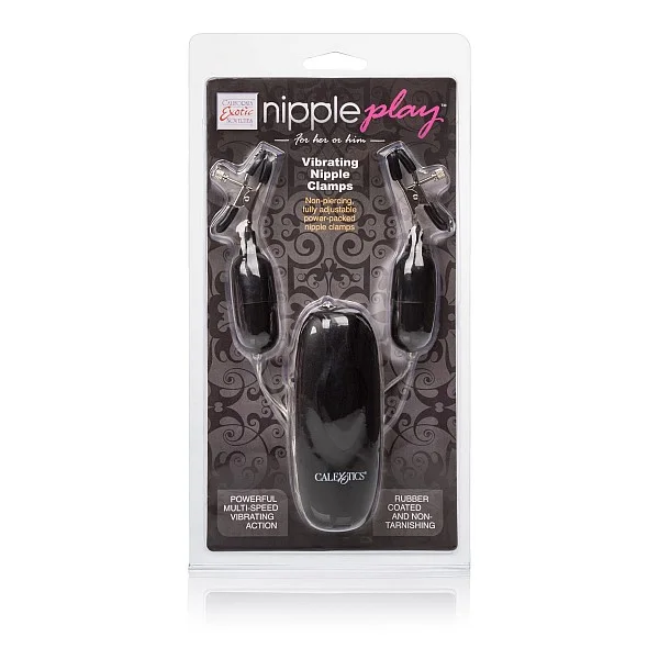 Vibrating Nipple Clamps - Zwart van het merk Nipple Play - Tepelklemmen - online kopen bij Masculum.nl. De discrete online seks-toys en erotisch heren ondergoed winkel voor gay & hetero mannen.