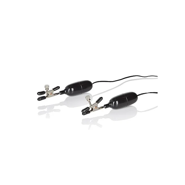 Vibrating Nipple Clamps - Zwart van het merk Nipple Play - Tepelklemmen - online kopen bij Masculum.nl. De discrete online seks-toys en erotisch heren ondergoed winkel voor gay & hetero mannen.