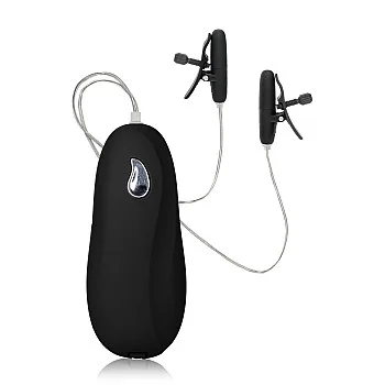 Vibrating Heated Nipple Teaser - Zwart