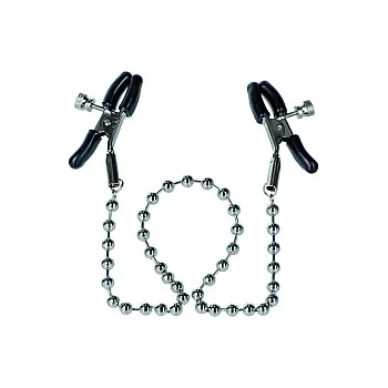 Silver Beaded Nipple Clamps - Metaal