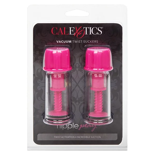 Vacuum Twist Suckers - Roze van het merk Nipple Play - Tepelzuigers - online bestellen bij Masculum.nl. De discrete online seks-toys en erotisch heren ondergoed winkel voor gay & hetero mannen.
