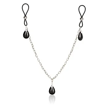 Nonpierce Nipple Chain Jewelry - Zwart