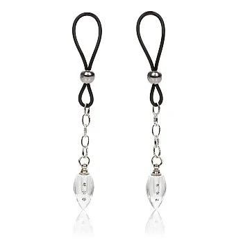 Nipple Jewel Crystal Teardrop - Zilver