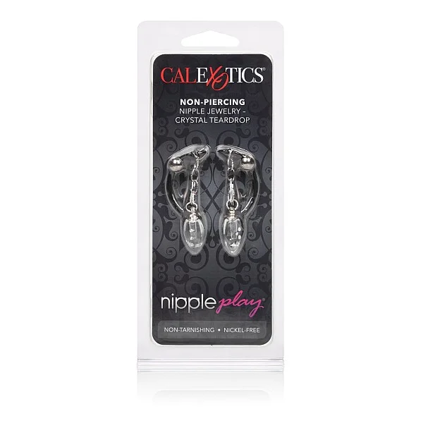 Nipple Jewel Crystal Teardrop - Zilver van het merk Nipple Play - Tepelklemmen - online kopen bij Masculum.nl. De discrete online seks-toys en erotisch heren ondergoed winkel voor gay & hetero mannen.