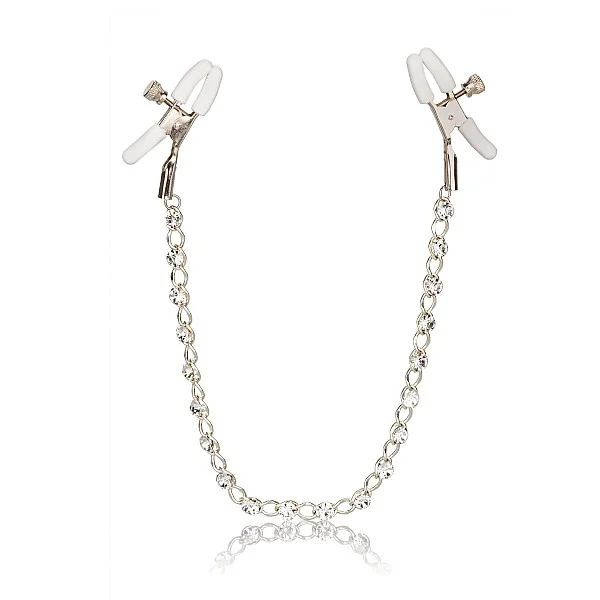 Crystal Chain Nipple Clamps - Zilver van het merk Nipple Play - Tepelklemmen - online bestellen bij Masculum.nl. De discrete online seks-toys en erotisch heren ondergoed winkel voor gay & hetero mannen.