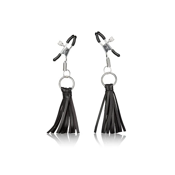 Playful Tassels Nipple Clamps - Zwart van het merk Nipple Play - Tepelklemmen - online kopen bij Masculum.nl. De discrete online seks-toys en erotisch heren ondergoed winkel voor gay & hetero mannen.