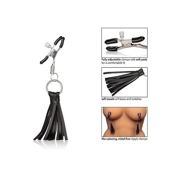 Playful Tassels Nipple Clamps - Zwart van het merk Nipple Play - Tepelklemmen - online kopen bij Masculum.nl. De discrete online seks-toys en erotisch heren ondergoed winkel voor gay & hetero mannen.