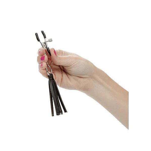 Playful Tassels Nipple Clamps - Zwart van het merk Nipple Play - Tepelklemmen - online kopen bij Masculum.nl. De discrete online seks-toys en erotisch heren ondergoed winkel voor gay & hetero mannen.