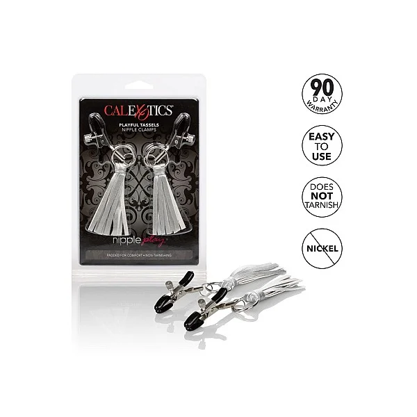 Playful Tassels Nipple Clamps - Zilver van het merk Nipple Play - Tepelklemmen - online bestellen bij Masculum.nl. De discrete online seks-toys en erotisch heren ondergoed winkel voor gay & hetero mannen.