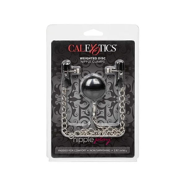 Weighted Disc Nipple Clamps - Metaal van het merk Nipple Play - Tepelklemmen - online bestellen bij Masculum.nl. De discrete online seks-toys en erotisch heren ondergoed winkel voor gay & hetero mannen.