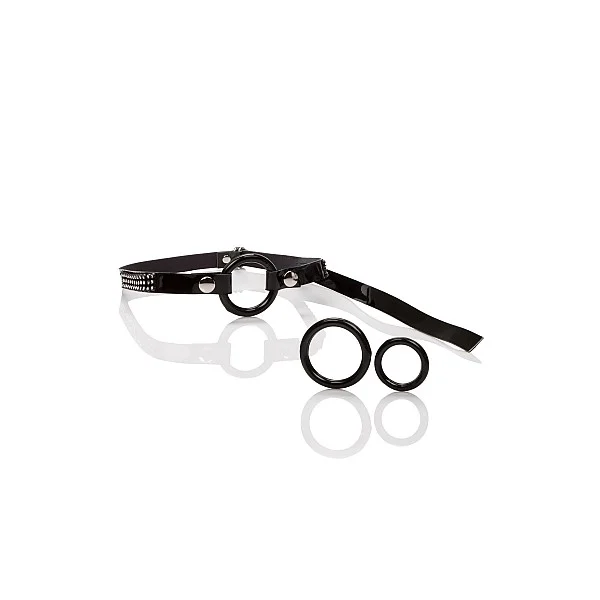 Open Ring Gag - Zwart van het merk Bound by Diamonds - Ball Gags - online kopen bij Masculum.nl. De discrete online seks-toys en erotisch heren ondergoed winkel voor gay & hetero mannen.
