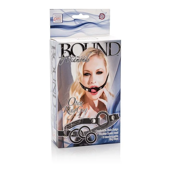Open Ring Gag - Zwart van het merk Bound by Diamonds - Ball Gags - online kopen bij Masculum.nl. De discrete online seks-toys en erotisch heren ondergoed winkel voor gay & hetero mannen.