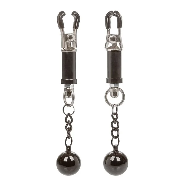 Weighted Twist Nipple Clamps - Zilver van het merk Nipple Play - Tepelklemmen - online bestellen bij Masculum.nl. De discrete online seks-toys en erotisch heren ondergoed winkel voor gay & hetero mannen.