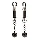 Weighted Twist Nipple Clamps - Zilver van het merk Nipple Play - Tepelklemmen - online bestellen bij Masculum.nl. De discrete online seks-toys en erotisch heren ondergoed winkel voor gay & hetero mannen.