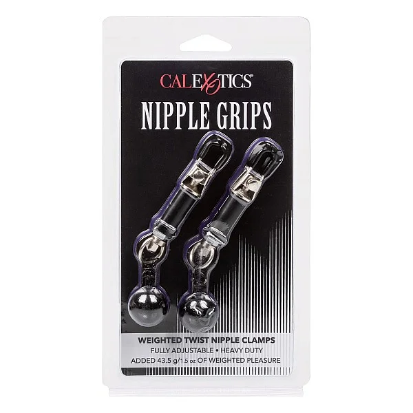Weighted Twist Nipple Clamps - Zilver van het merk Nipple Play - Tepelklemmen - online bestellen bij Masculum.nl. De discrete online seks-toys en erotisch heren ondergoed winkel voor gay & hetero mannen.