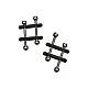 Crossbar Nipple Vices - Metaal van het merk Nipple Play - Tepelklemmen - online kopen bij Masculum.nl. De discrete online seks-toys en erotisch heren ondergoed winkel voor gay & hetero mannen.